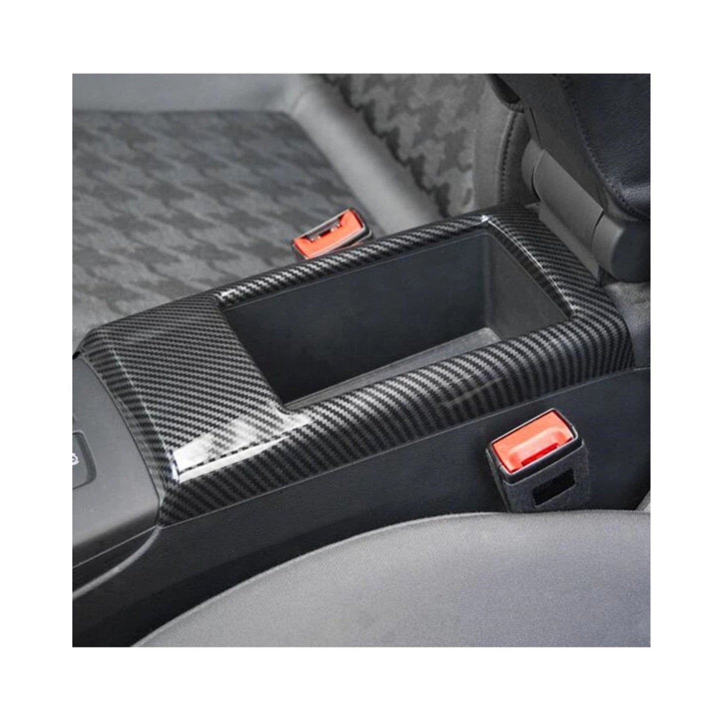 Carbon Fiber Style Center Armrest Storage Box Trim for Audi A3 / S3 / RS3 8V 2014–2018 – Interior Panel Cover