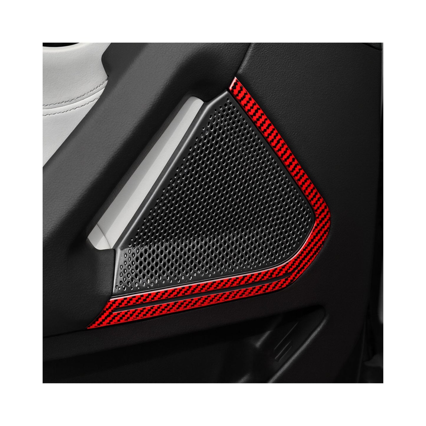 Carbon Fiber Door Horn Trim Cover for BMW Z4 G28 G29 2019–2023 – Interior Decorative Frame Stickers