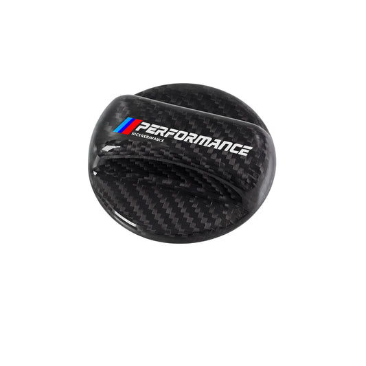Carbon Fiber Fuel Tank Cap Cover for BMW – M Performance Style Gas Tank Protector