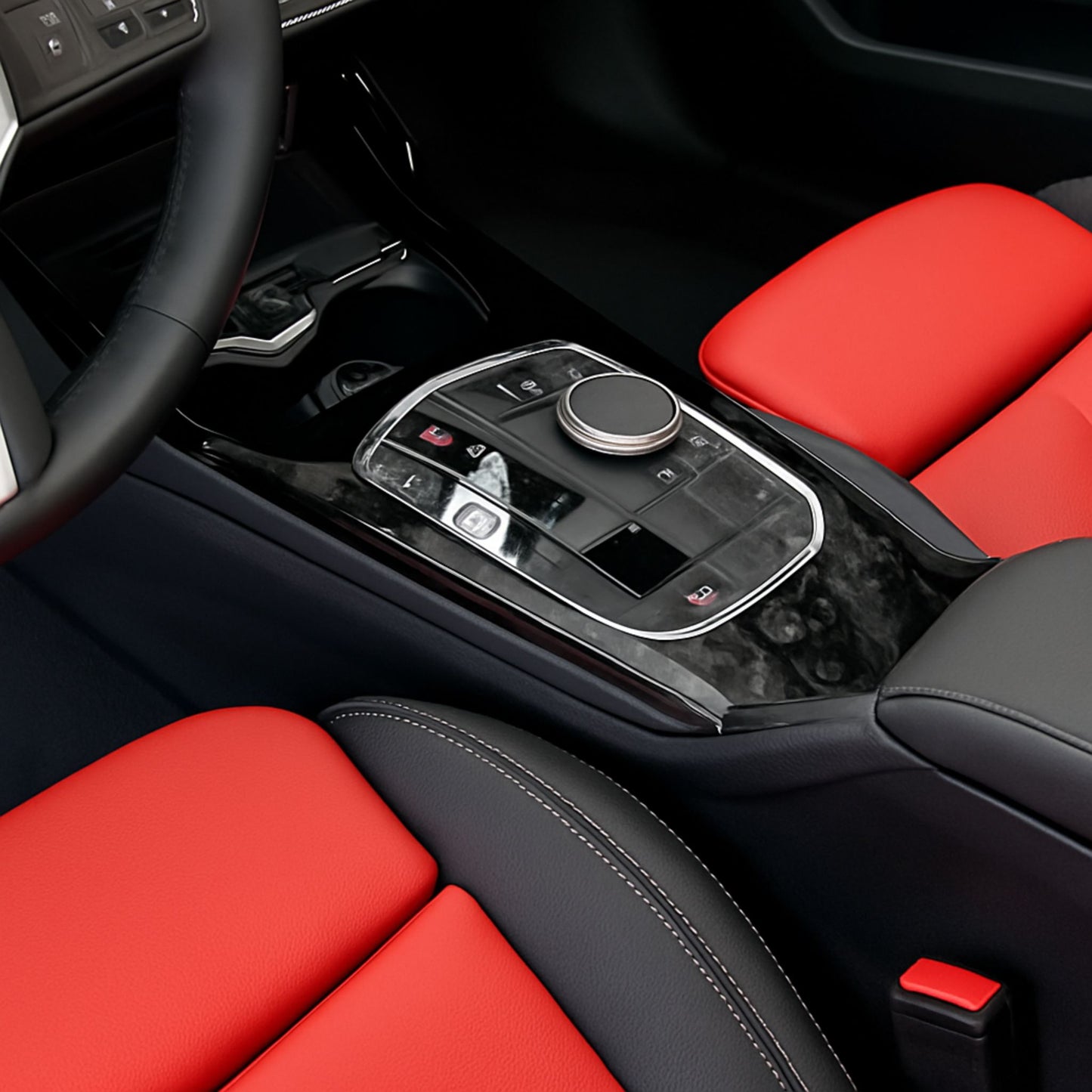 Soft Carbon Fiber Center Control Panel Sticker for BMW 1 Series F70 F40 & 2 Series F78 F44 – Interior Trim Frame Cover