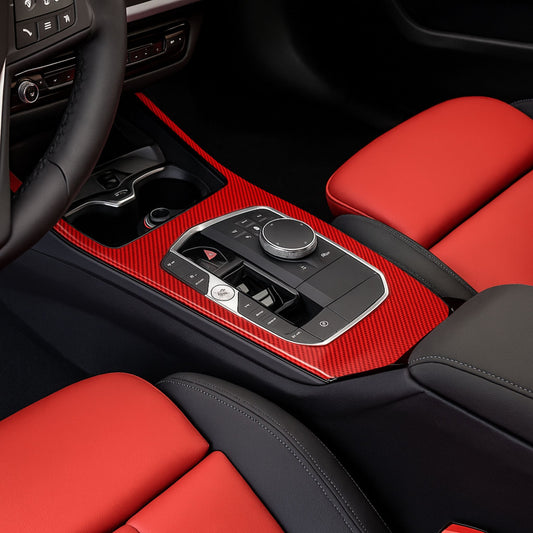 Soft Carbon Fiber Center Control Panel Sticker for BMW 1 Series F70 F40 & 2 Series F78 F44 – Interior Trim Frame Cover