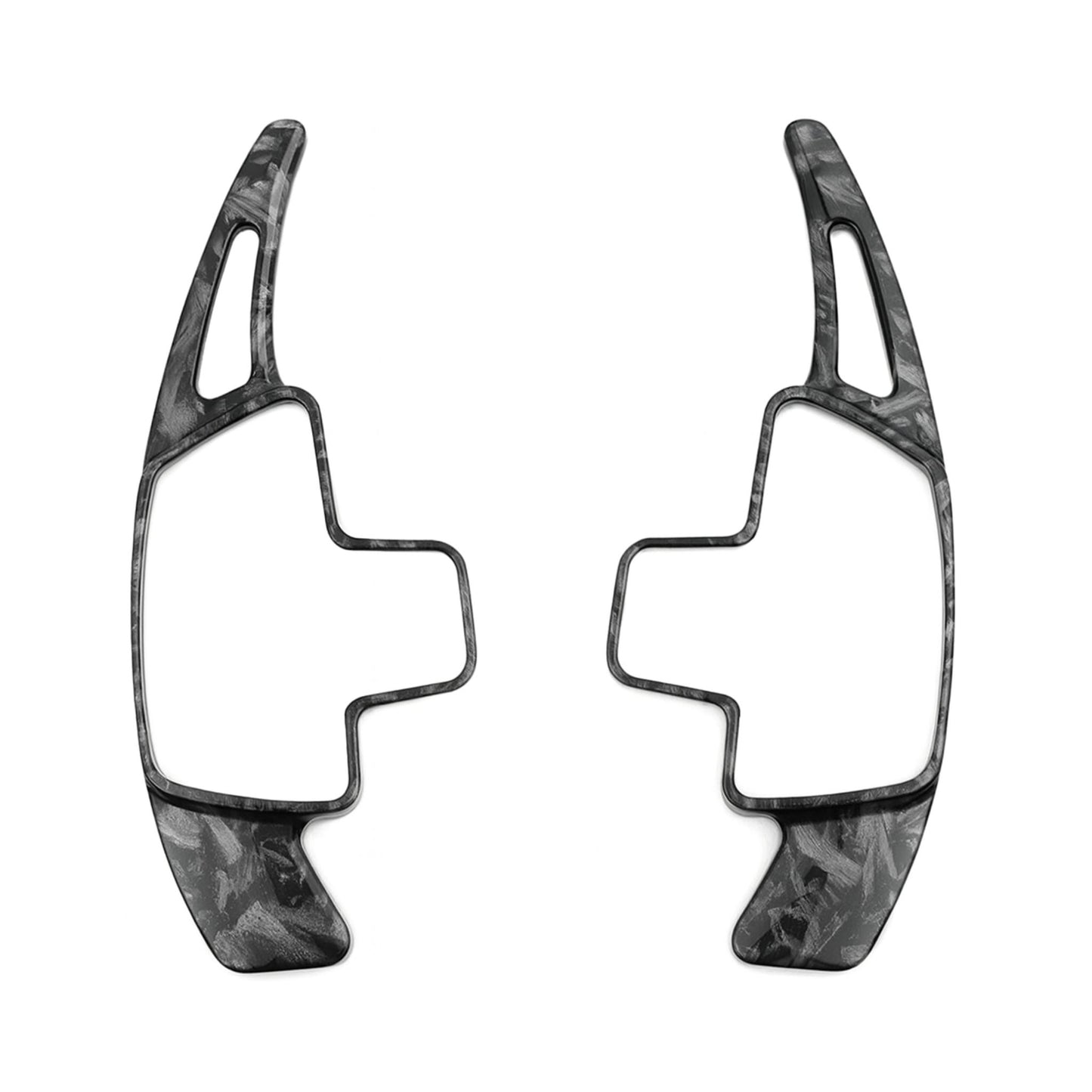 Carbon Fiber Paddle Shifter Extensions for Mercedes-Benz – Fits A, B, C, E, GLE-Class (W176, W205, W246, C117, W218)