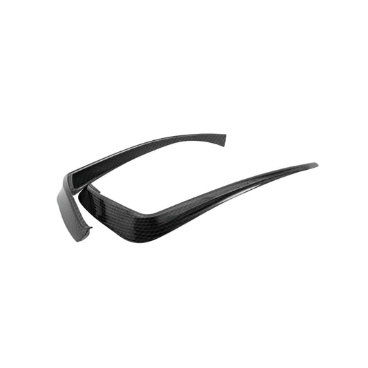 Carbon Fiber Front Foglamp Eyelid Trim for Audi A3 / S3 Sedan 2013–2016 – Foglight Decoration Strips (2PCS)