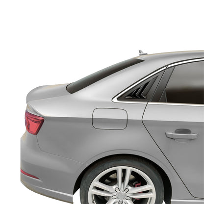 Carbon Fiber Style Rear Window Louver Trim for Audi A3 / S3 8V Sedan 2014–2020 – Exterior Decoration Upgrade (2PCS)