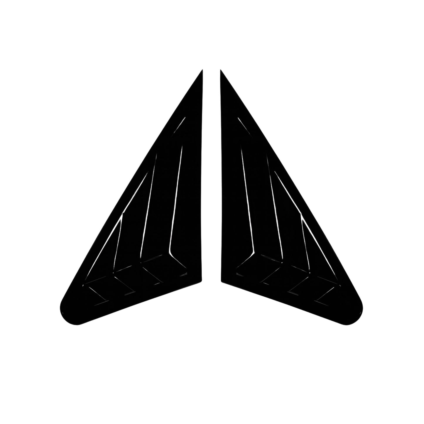 Carbon Fiber Style Rear Window Louver Trim for Audi A3 / S3 8V Sedan 2014–2020 – Exterior Decoration Upgrade (2PCS)