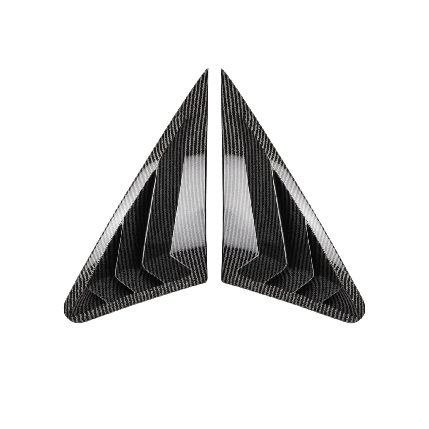Carbon Fiber Style Rear Window Louver Trim for Audi A3 / S3 8V Sedan 2014–2020 – Exterior Decoration Upgrade (2PCS)
