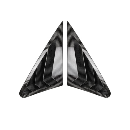 Carbon Fiber Style Rear Window Louver Trim for Audi A3 / S3 8V Sedan 2014–2020 – Exterior Decoration Upgrade (2PCS)