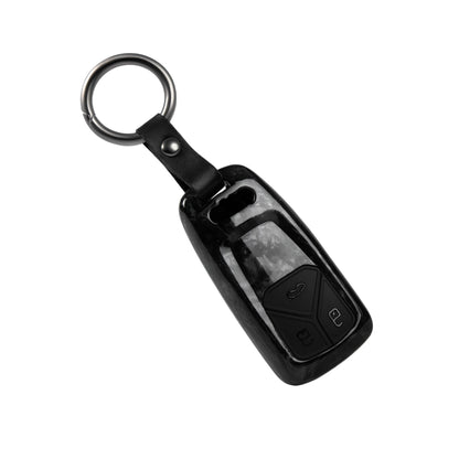 Carbon Fiber Style Key Fob Cover for Audi A4 B9 A5 A6 8S 8W Q5 Q7 4M S4 S5 S7 TT TTS RS – ABS Protective Shell