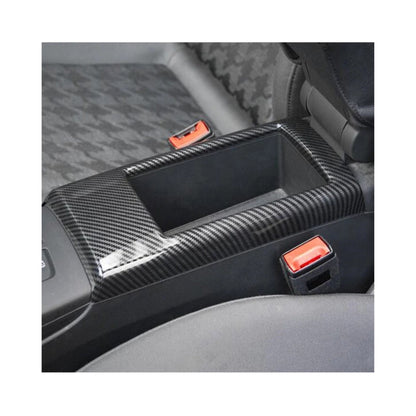 Carbon Fiber Style Center Armrest Storage Box Trim for Audi A3 / S3 / RS3 8V 2014–2018 – Interior Panel Cover