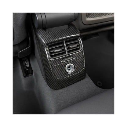 Carbon Fiber Style Rear AC Vent Frame Trim for Audi A3 / S3 / RS3 8V – High-Equipped Models (2PCS Set)