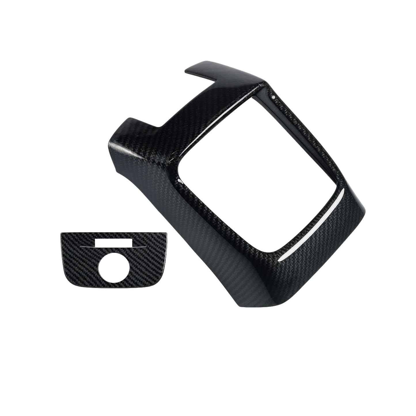 Carbon Fiber Style Rear AC Vent Frame Trim for Audi A3 / S3 / RS3 8V – High-Equipped Models (2PCS Set)